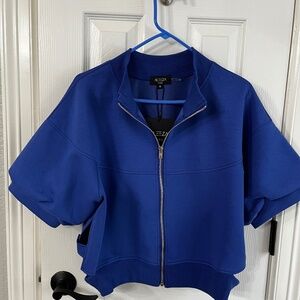 Cobalt Blue Bubble Sleeved Top M